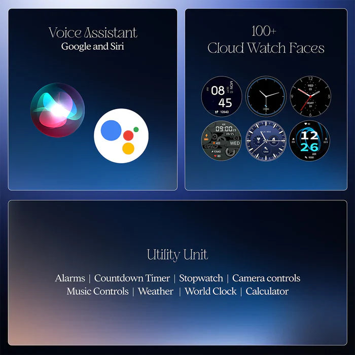 boAt Enigma Orion Luxury Series w/ 3.53cm HD Display, BT Calling & Functional Crown Smartwatch