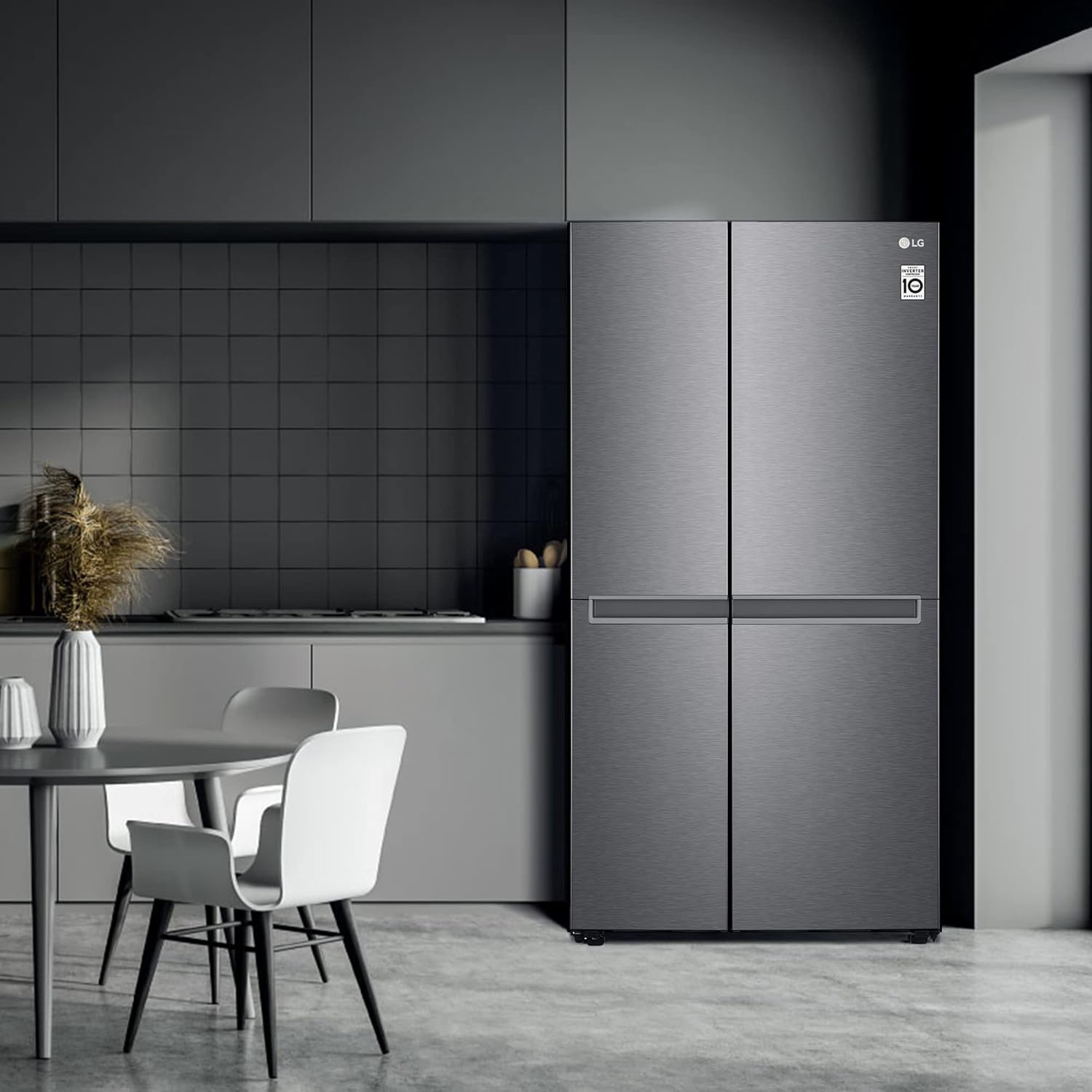 LG 688 L Frost-Free Smart Inverter Compressor Side-By-Side Refrigerator