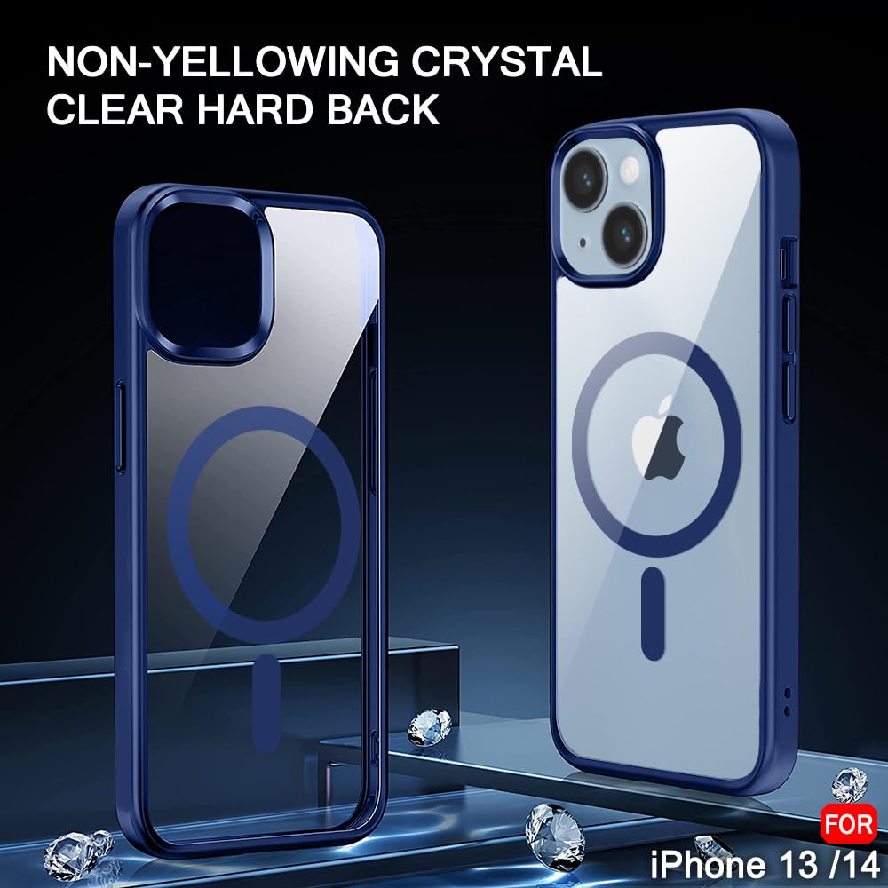 Protect Ultra-Hybrid Back Cover Case for iPhone 14 Compatible with MagSafe | Camera Protection | Crystal Clear Transparent Back Cover