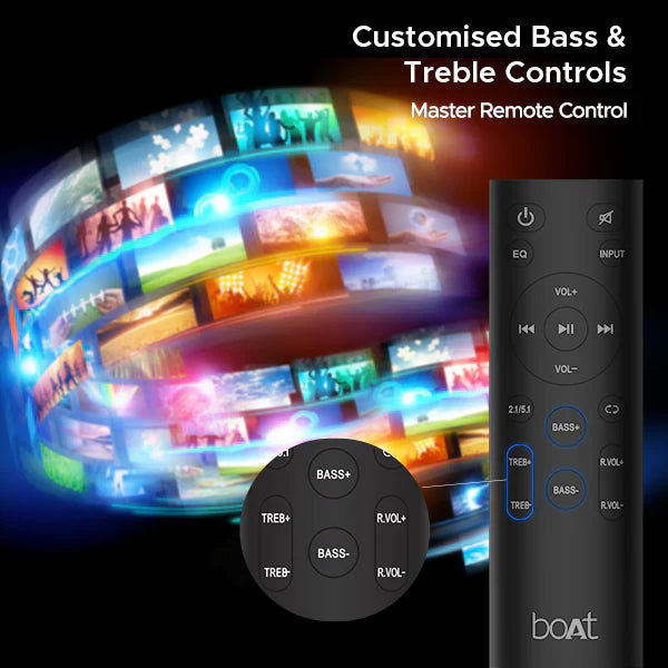 boAt Aavante Bar 3500 with Bass & Treble Controls, EQ Modes & Master Remote Control 500 W Bluetooth Soundbar