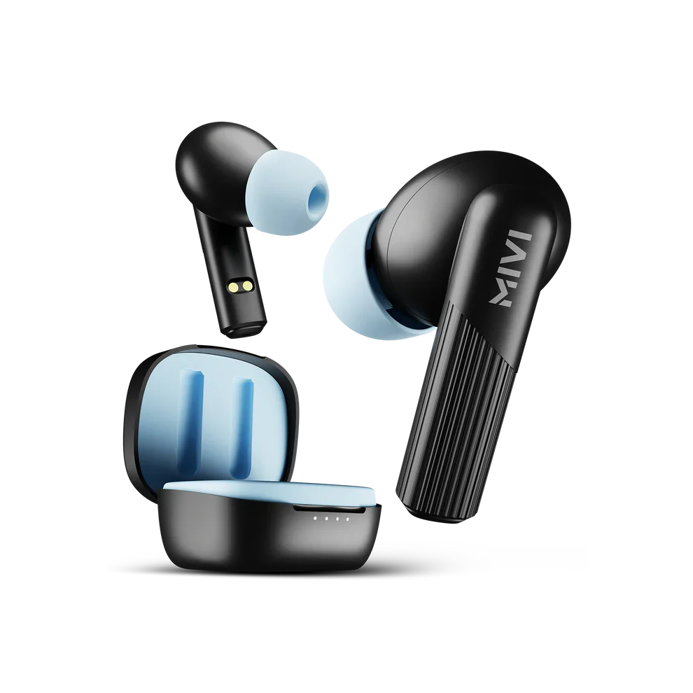 Mivi DuoPods D3 TWS,13mm Driver,Rich Bass,50H Playtime,AI ENC,Low Latency,Type C,5.3 Bluetooth Earbuds