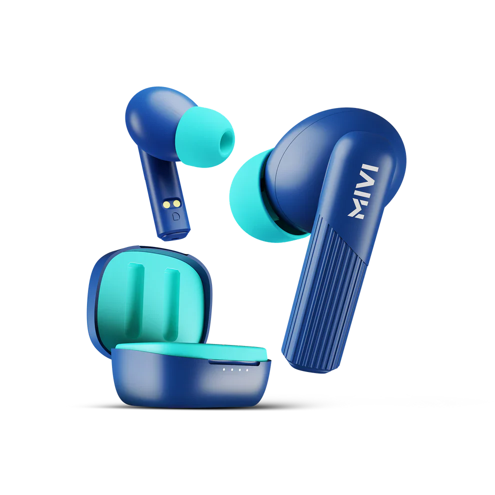 Mivi DuoPods D3 TWS,13mm Driver,Rich Bass,50H Playtime,AI ENC,Low Latency,Type C,5.3 Bluetooth Earbuds