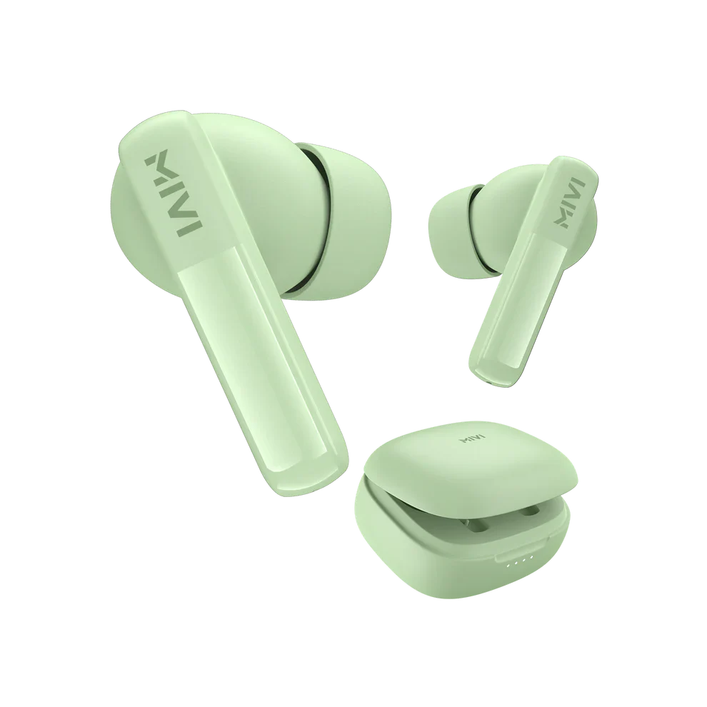 Mivi DuoPods K2 TWS,AI-ENC,40Hr Playtime,13mm Bass,Made in India Bluetooth Earbuds