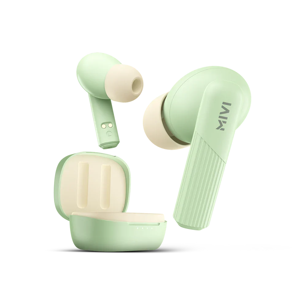 Mivi DuoPods D3 TWS,13mm Driver,Rich Bass,50H Playtime,AI ENC,Low Latency,Type C,5.3 Bluetooth Earbuds