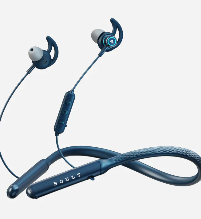 Boult Curve Max with 100H Playtime, ENC Mic, Dual Device Pairing, Fast Charging, 5.3v Bluetooth Gaming Neckband