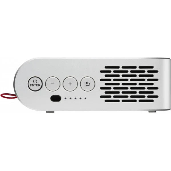 ViewSonic M1+_G2 (300 lm) Portable with 854x480p Resolution, 100'' Maximum Display, Bluetooth & Smart Wi-Fi , Harman Kardon Speaker, HDMI, USB Type-C LED Projector