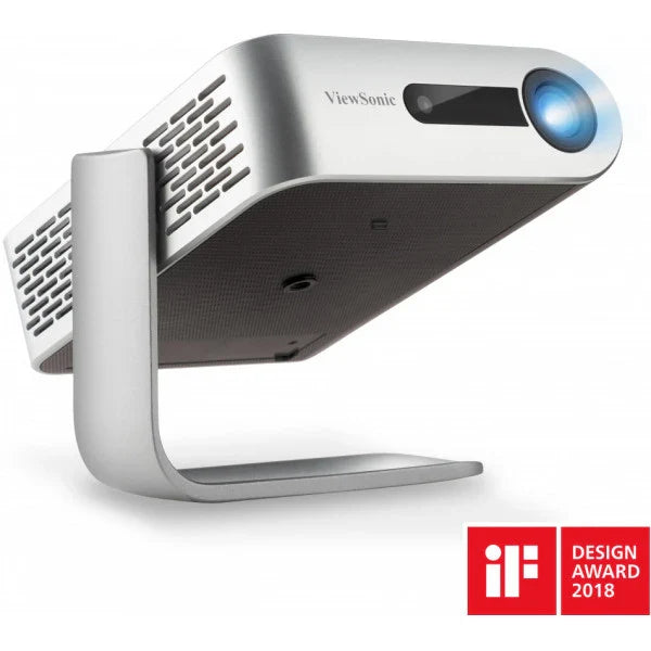 ViewSonic M1+_G2 (300 lm) Portable with 854x480p Resolution, 100'' Maximum Display, Bluetooth & Smart Wi-Fi , Harman Kardon Speaker, HDMI, USB Type-C LED Projector