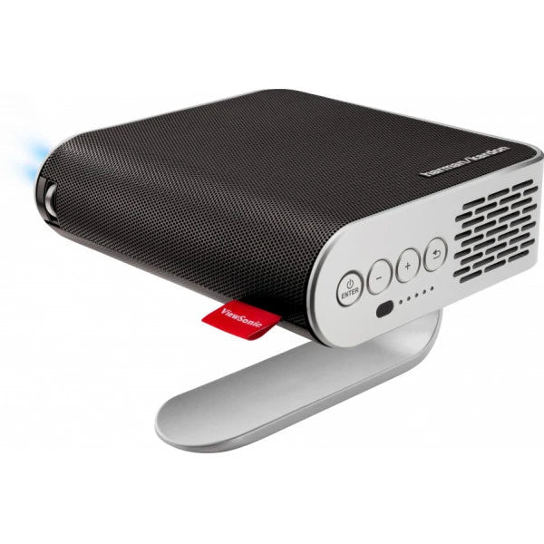 ViewSonic M1+_G2 (300 lm) Portable with 854x480p Resolution, 100'' Maximum Display, Bluetooth & Smart Wi-Fi , Harman Kardon Speaker, HDMI, USB Type-C LED Projector