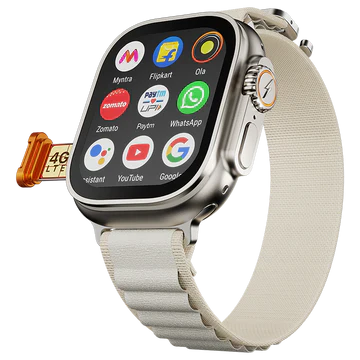 Fire-Boltt Oracle WristPhone - 4G SIM/LTE/WiFi, Android OS, Play store & Phone Notification Smartwatch