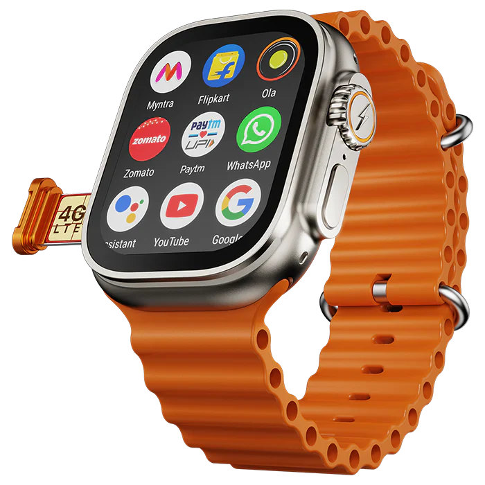 Fire-Boltt Oracle WristPhone - 4G SIM/LTE/WiFi, Android OS, Play store & Phone Notification Smartwatch