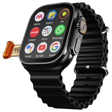 Fire-Boltt Oracle WristPhone - 4G SIM/LTE/WiFi, Android OS, Play store & Phone Notification Smartwatch
