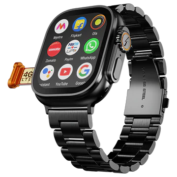 Fire-Boltt Oracle WristPhone - 4G SIM/LTE/WiFi, Android OS, Play store & Phone Notification Smartwatch