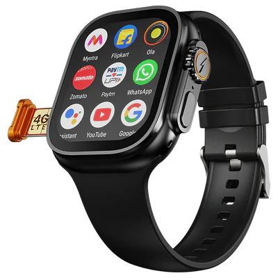 Fire-Boltt Oracle WristPhone - 4G SIM/LTE/WiFi, Android OS, Play store & Phone Notification Smartwatch