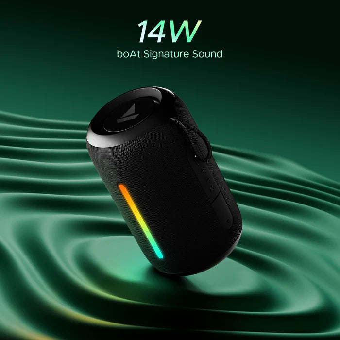 boAt Stone 350 Pro w/ Dynamic RGB LEDs, 12 HRS Playback, IPX5 & TWS Feature 14 W Bluetooth Speaker
