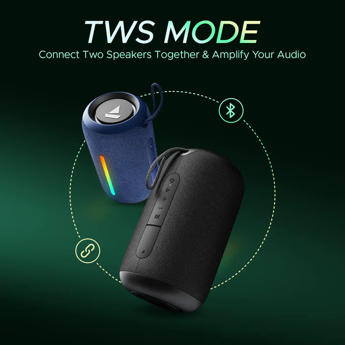boAt Stone 350 Pro w/ Dynamic RGB LEDs, 12 HRS Playback, IPX5 & TWS Feature 14 W Bluetooth Speaker