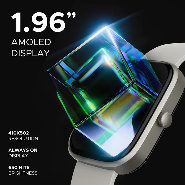 boAt Ultima Prism with 1.96" AMOLED Display,BT Calling,boAt Coins & Watch Face Studio Smartwatch