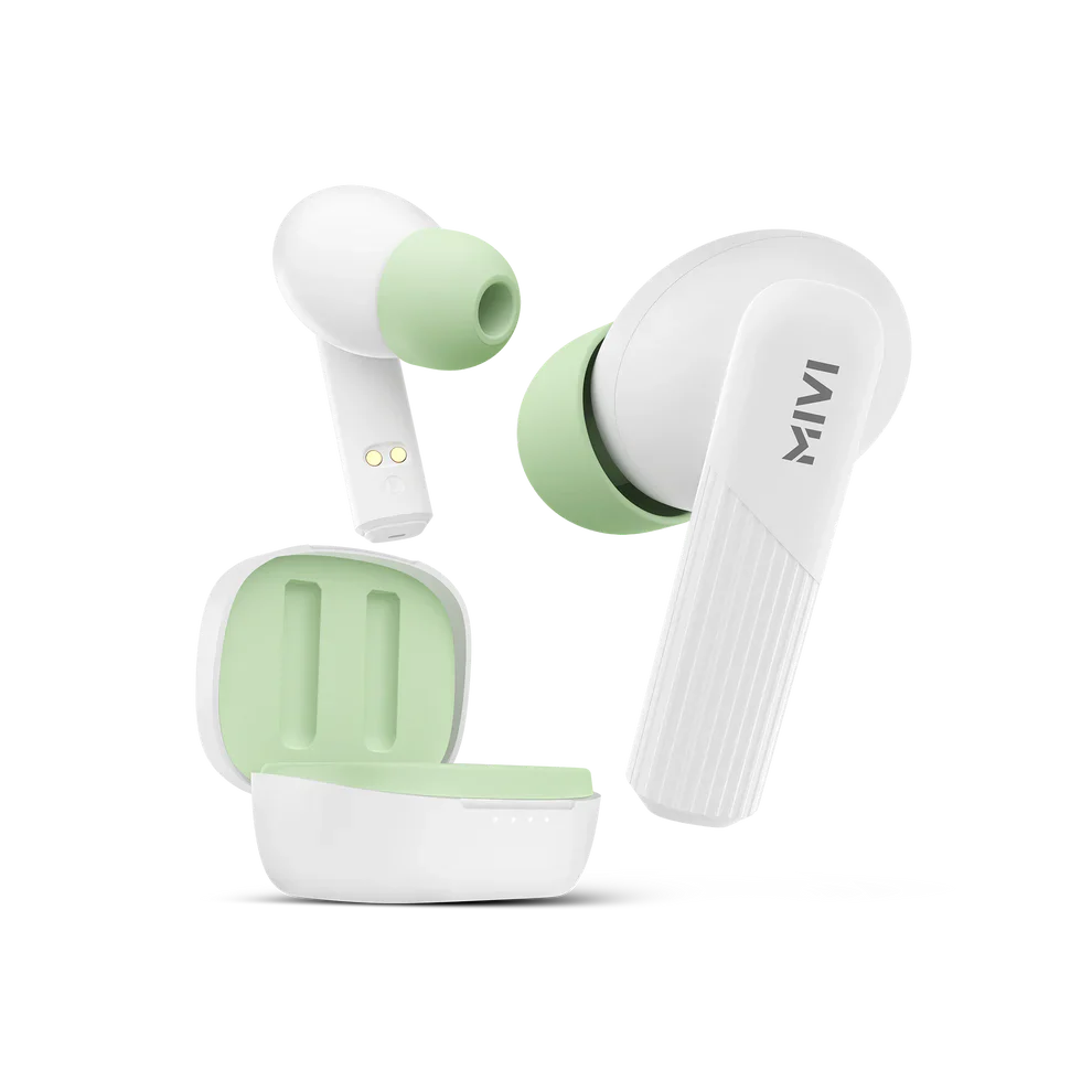 Mivi DuoPods D3 TWS,13mm Driver,Rich Bass,50H Playtime,AI ENC,Low Latency,Type C,5.3 Bluetooth Earbuds