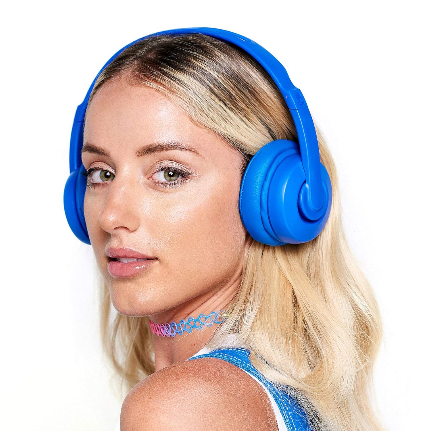 Skullcandy Cassette Wireless Headphones, 22 Hr Battery,Microphone,works with iPhone Android Bluetooth Headphone