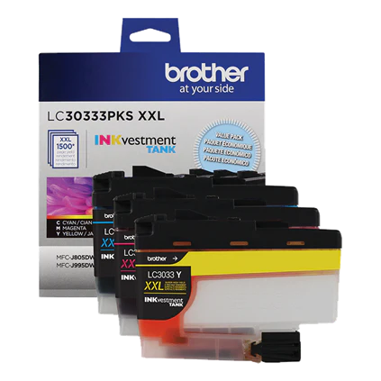 brother Ink-tank Black + Tri Color Combo Pack Ink Cartridge