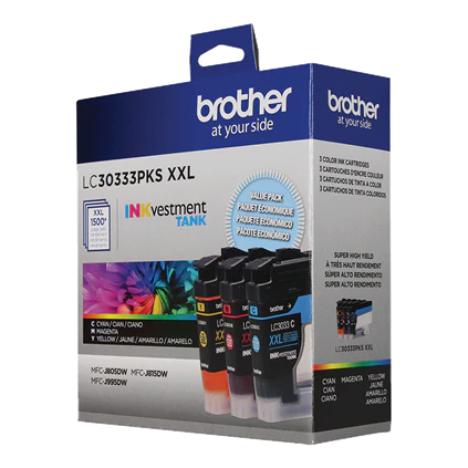brother Ink-tank Black + Tri Color Combo Pack Ink Cartridge