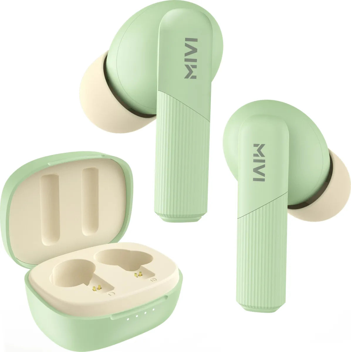 Mivi DuoPods D3 TWS,13mm Driver,Rich Bass,50H Playtime,AI ENC,Low Latency,Type C,5.3 Bluetooth Earbuds