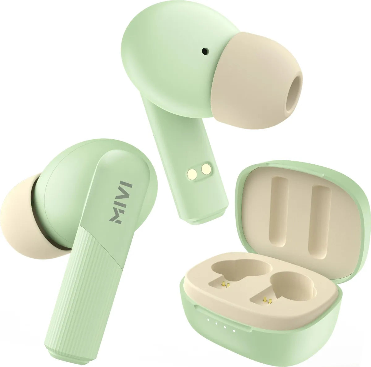Mivi DuoPods D3 TWS,13mm Driver,Rich Bass,50H Playtime,AI ENC,Low Latency,Type C,5.3 Bluetooth Earbuds