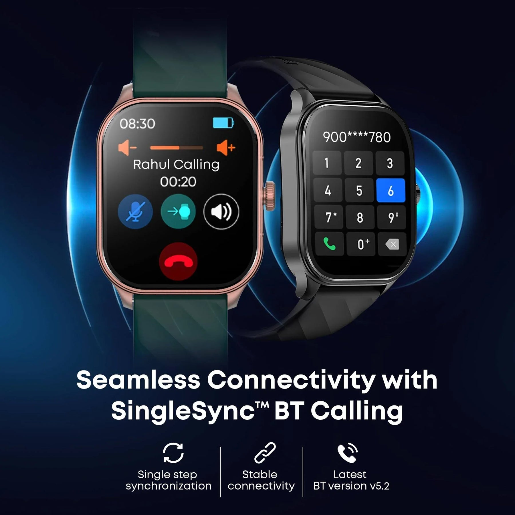 Fastrack Revoltt FS1 Pro|World's First,1.96" Super AMOLED|Highest Resolution|BT Calling Smartwatch