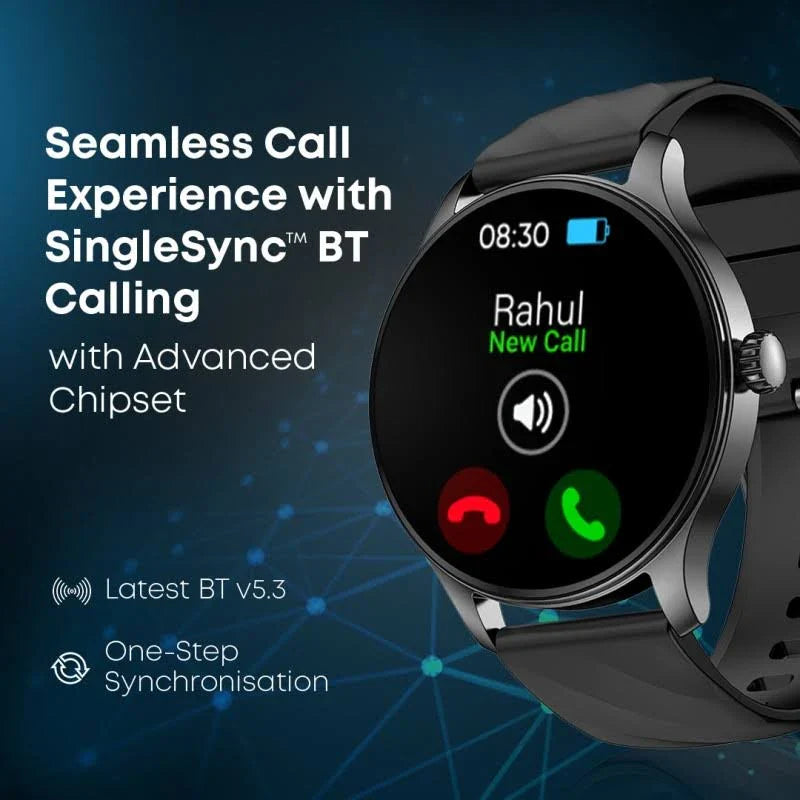 Fastrack Revoltt XR1 1.38" Round HD Display, SingleSync BT Calling, Advanced Chipset Smartwatch
