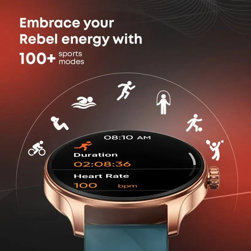 Fastrack Revoltt XR1 1.38" Round HD Display, SingleSync BT Calling, Advanced Chipset Smartwatch