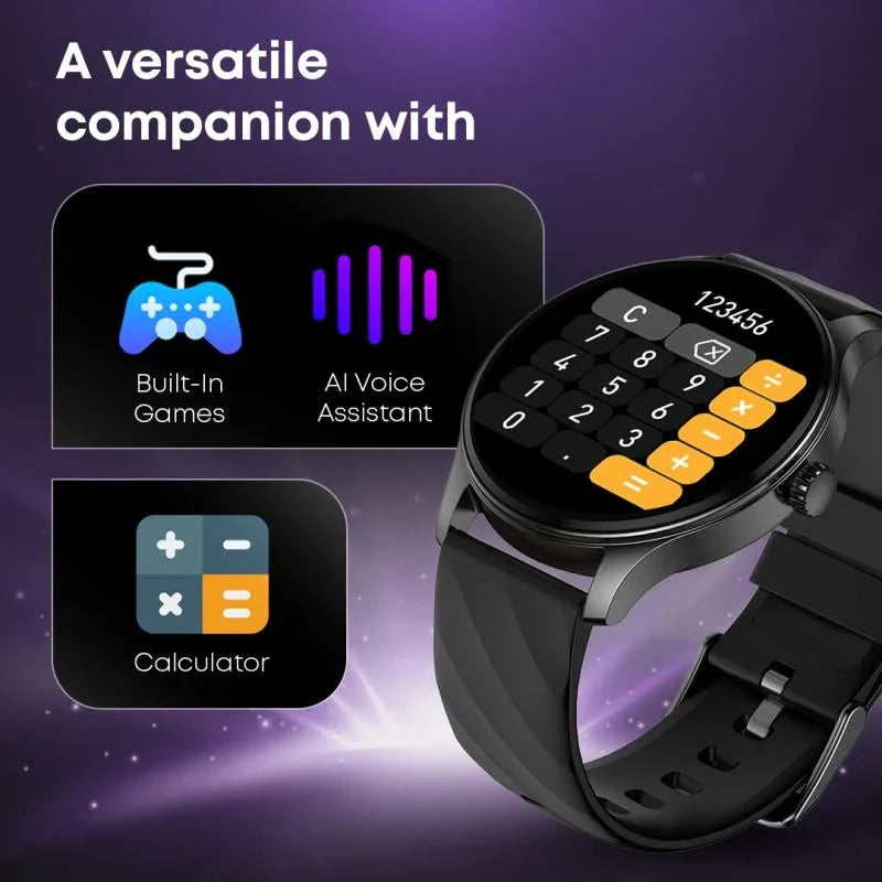 Fastrack Revoltt XR1 1.38" Round HD Display, SingleSync BT Calling, Advanced Chipset Smartwatch