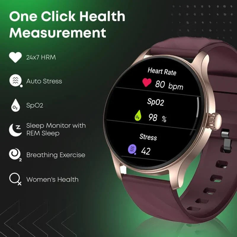 Fastrack Revoltt XR1 1.38" Round HD Display, SingleSync BT Calling, Advanced Chipset Smartwatch