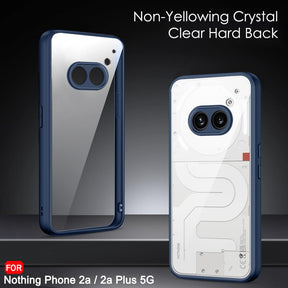 Protect Ultra-Hybrid Shockproof Back Cover Case for Nothing Phone 2a Plus  | Camera Protection Bump | Hard Back Cover for Nothing Phone 2A (PC & TPU, Crystal Clear Back, Black Sides)