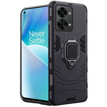 Protect Tough Armor OnePlus Nord 2T 5G Bumper Back Case Cover | Ring Holder & Kickstand in-Built | 360 Degree Protection Back Case