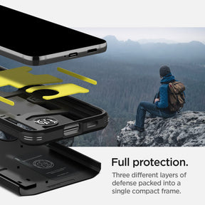 Spigen Tough Armor Back Cover Case Compatible with Galaxy S22