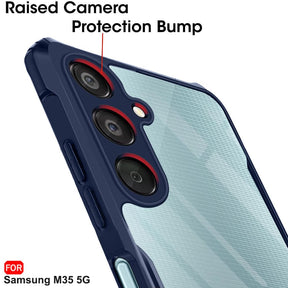 Protect Shockproof Crystal Clear Back Cover Case for Samsung Galaxy M35 5G | 360 Degree Protection | Protective Design | Transparent Back Cover Case