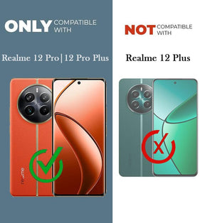 Protect Back Cover Case for Realme 12 Pro Plus | Realme 12 Pro Puffer Cushion Wave Design | Camera Protection