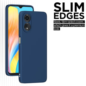 Protect Oppo A38 4G / Oppo A18 4G Back Cover Camera Protection Shockproof Soft Matte Silicone Back Case