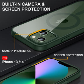 Protect Ultra-Hybrid Back Cover Case for iPhone 14 Plus Compatible with MagSafe | Camera Protection | Crystal Clear Transparent Back Cover