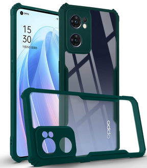 Protect Cover Case for Oppo Reno7 5G | Reno 7 5G (Shockproof with Polycarbonate Clear Panel