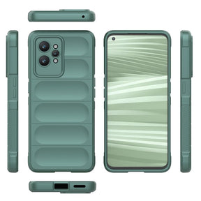 Protect Liquid Silicon Back Cover Case for Realme GT 2 Pro 5G, Shockproof Military Grade Protection with Micro-Fibre Inner Side, Built-in Anti-Slip Grip