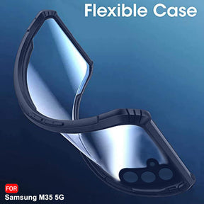 Protect Shockproof Crystal Clear Back Cover Case for Samsung Galaxy M35 5G | 360 Degree Protection | Protective Design | Transparent Back Cover Case