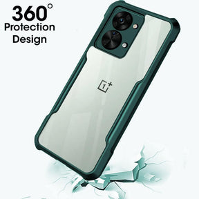 Protect Shockproof Clear Back Cover Case for OnePlus Nord 2T 5G | 360 Degree Protection | Hard Transparent Back Cover Case