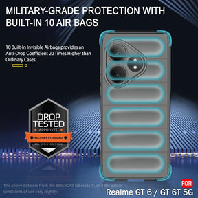Protect Liquid Silicon Back Cover Case for Realme GT 6 / GT 6T 5G | Shockproof Military Grade Protection | Micro-Fibre Cloth On Inner Side | Anti-Slip Grip Realme GT 6T 5G Back Case