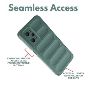 Protect Liquid Silicon Back Cover Case for Realme GT 2 Pro 5G, Shockproof Military Grade Protection with Micro-Fibre Inner Side, Built-in Anti-Slip Grip