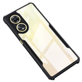 Protect Oppo A38 (4G) & A18 Back Case Cover | Camera Protection Shockproof Bumper-Edge | Acrylic Crystal Clear 360 Degree Protection