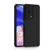 Protect Oppo A55 Back Cover Soft Matte Liquid Silicone TPU | Camera Protection | Shockproof Slim Back Case