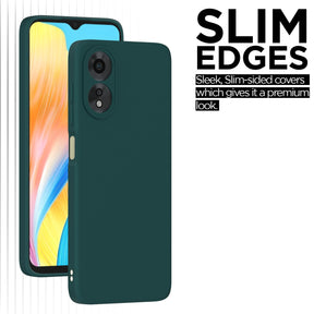 Protect Oppo A38 4G / Oppo A18 4G Back Cover Camera Protection Shockproof Soft Matte Silicone Back Case
