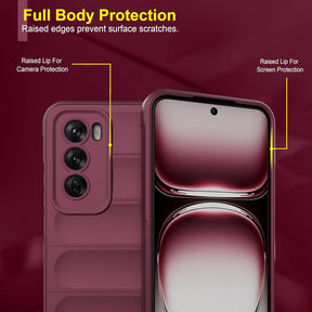 Protect Back Case Cover for Oppo Reno 12 Pro 5G | Compatible for Oppo Reno 12 Pro 5G Back Cover | Liquid Silicon Case