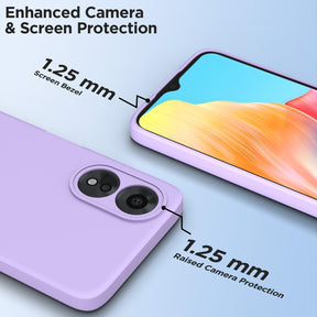 Protect Oppo A38 4G / Oppo A18 4G Back Cover Camera Protection Shockproof Soft Matte Silicone Back Case