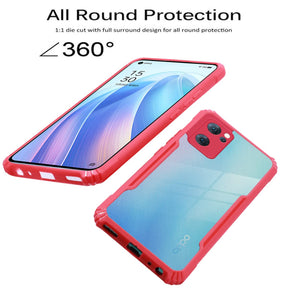 Protect Cover Case for Oppo Reno7 5G | Reno 7 5G (Shockproof with Polycarbonate Clear Panel